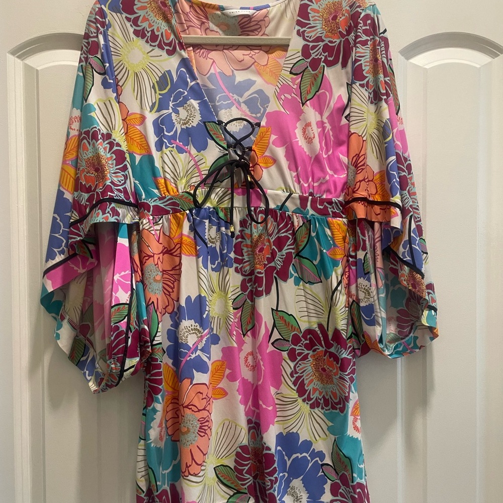 Trina Turk Colorful Floral Swim Cover Up